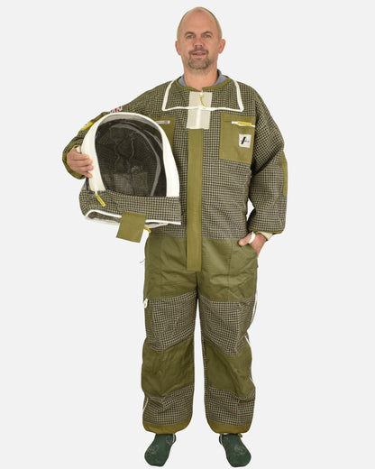 PRO Series Green 3-Layer Ventilated Beekeeping Suit