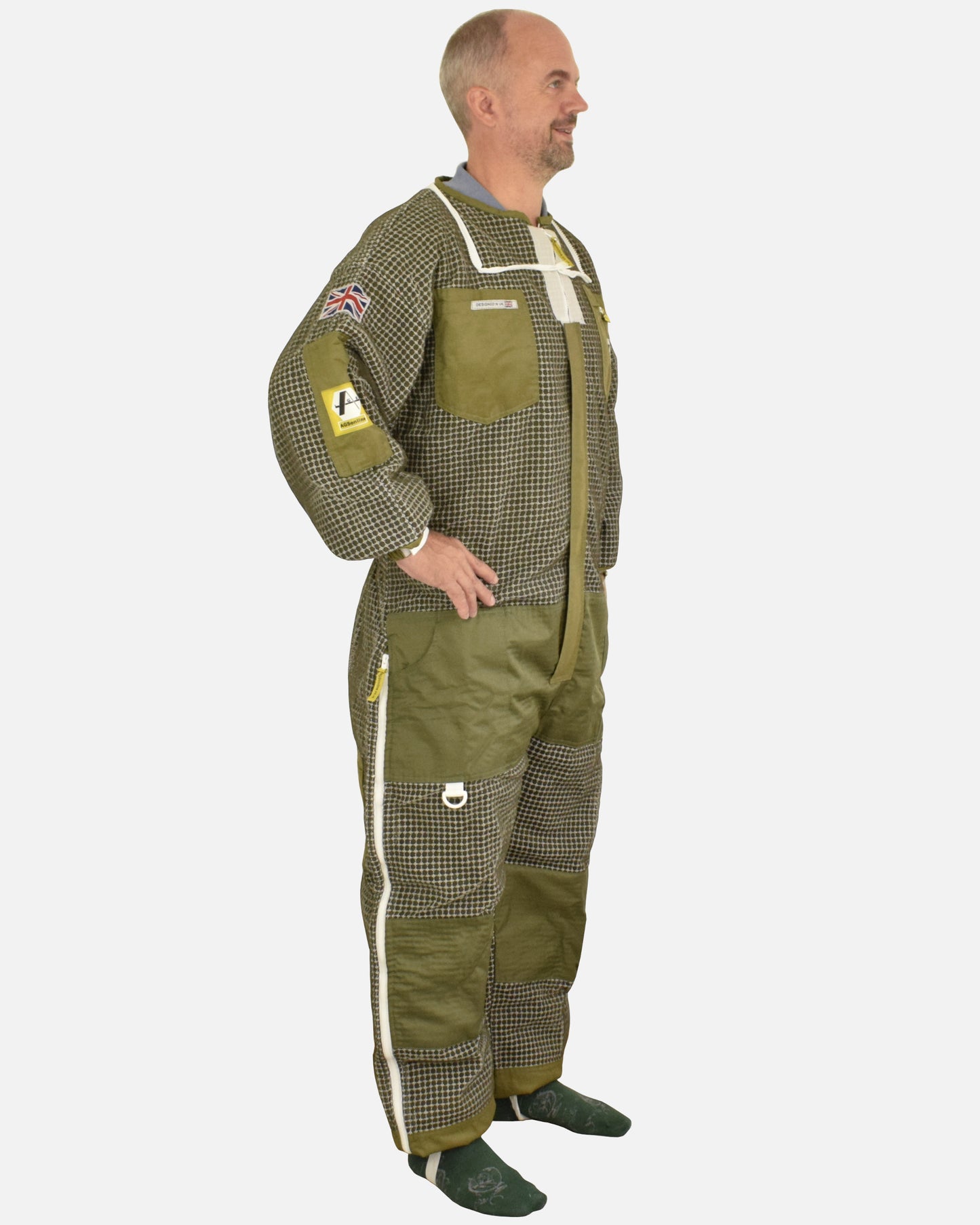 PRO Series Green 3-Layer Ventilated Beekeeping Suit