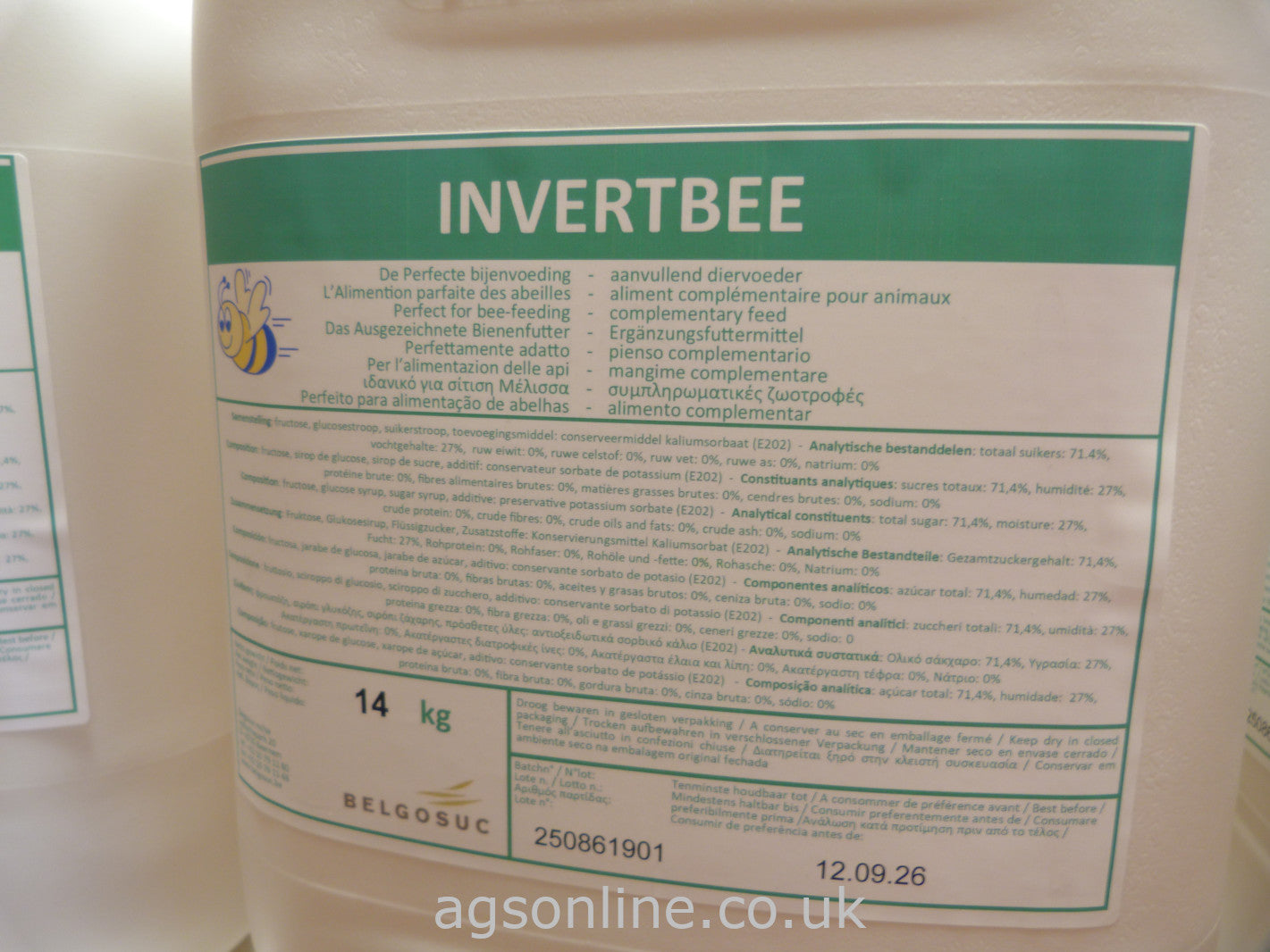 Invertbee Syrup 14kg / 10L – Ready-to-Use Liquid Bee Feed | Spring Bee Syrup