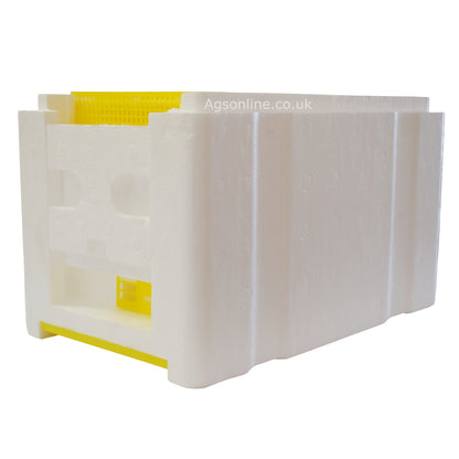 Mini Queen Mating Nuc Box | EPS Polystyrene Hive with Feeder & 3 Frames
