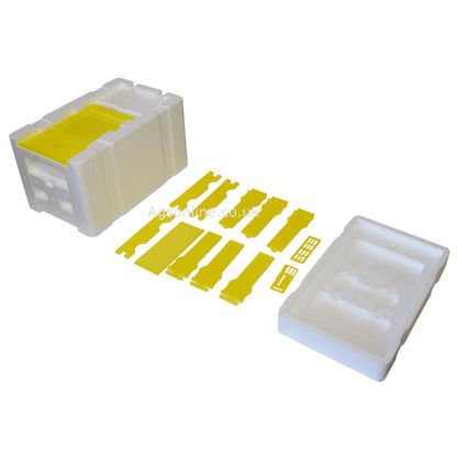 Mini Queen Mating Nuc Box | EPS Polystyrene Hive with Feeder & 3 Frames