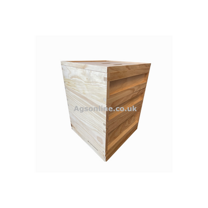 Bee Hive Cedar British National beehive with Brood Box & 2 Supers Beekeeping Equipment