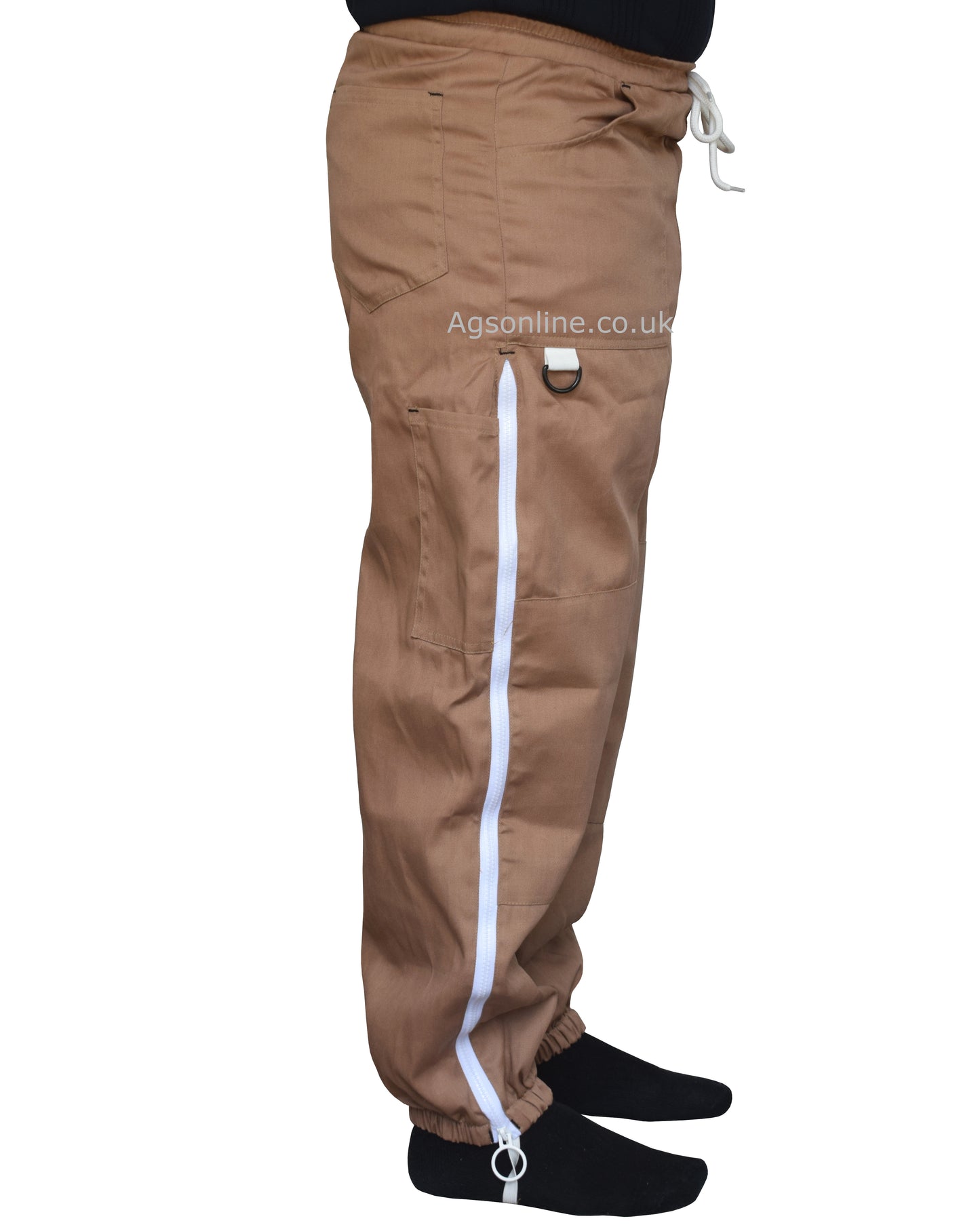 Brown Cotton Beekeeping Trousers | Protective Trousers for Beekeepers