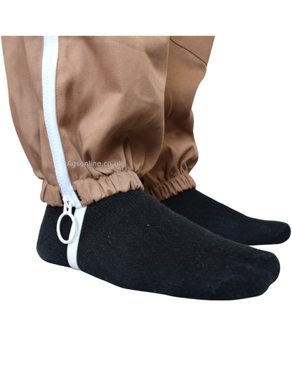 Brown Cotton Beekeeping Trousers | Protective Trousers for Beekeepers