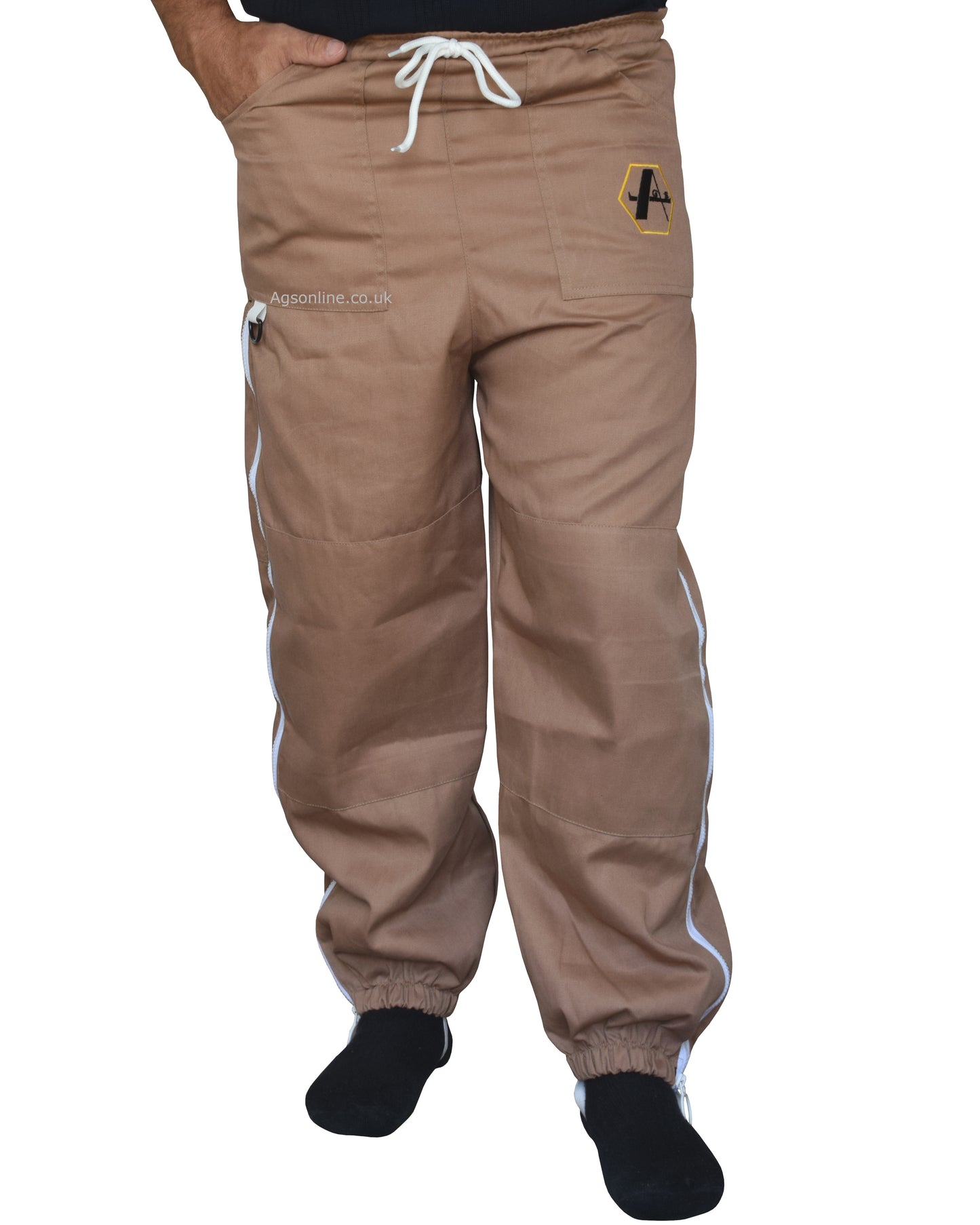 Brown Cotton Beekeeping Trousers | Protective Trousers for Beekeepers