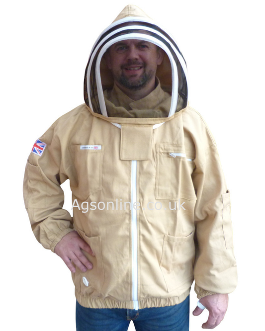 Olive cotton bee jacket