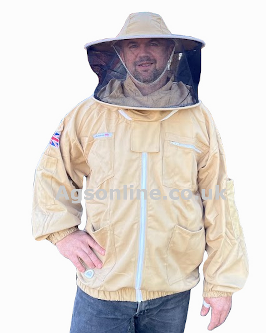 Olive cotton round hat jacket