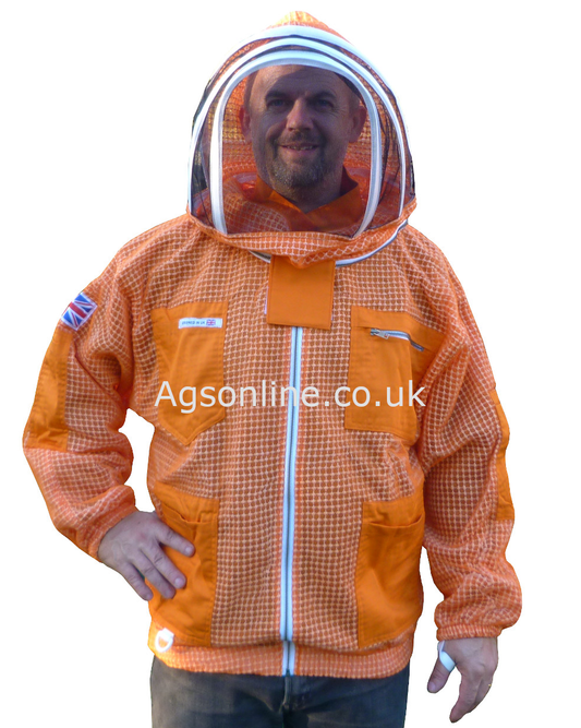 Orange 3 layer fencing jacket
