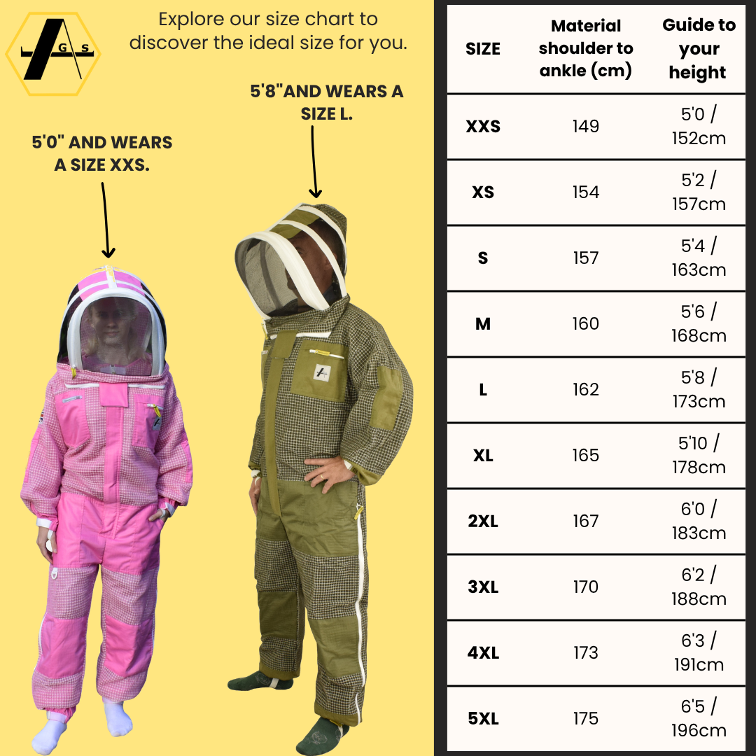 PRO Series White 3-Layer Ventilated Beekeeping Suit