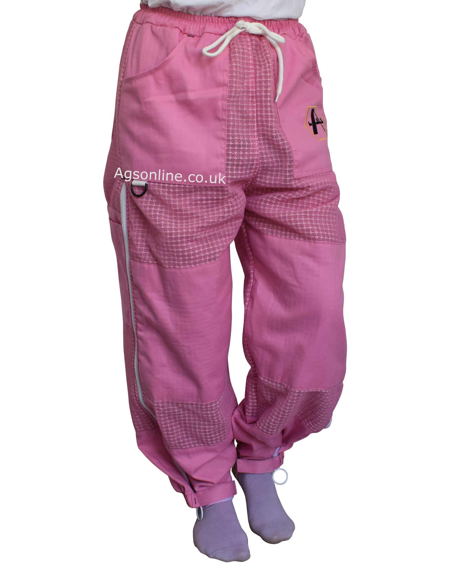 Pink 3 Layer Ventilated Beekeeping Trousers | Mesh Beekeeping Clothing