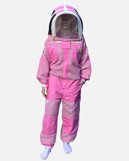 PRO Series Pink 3-Layer Ventilated Beekeeping Suit
