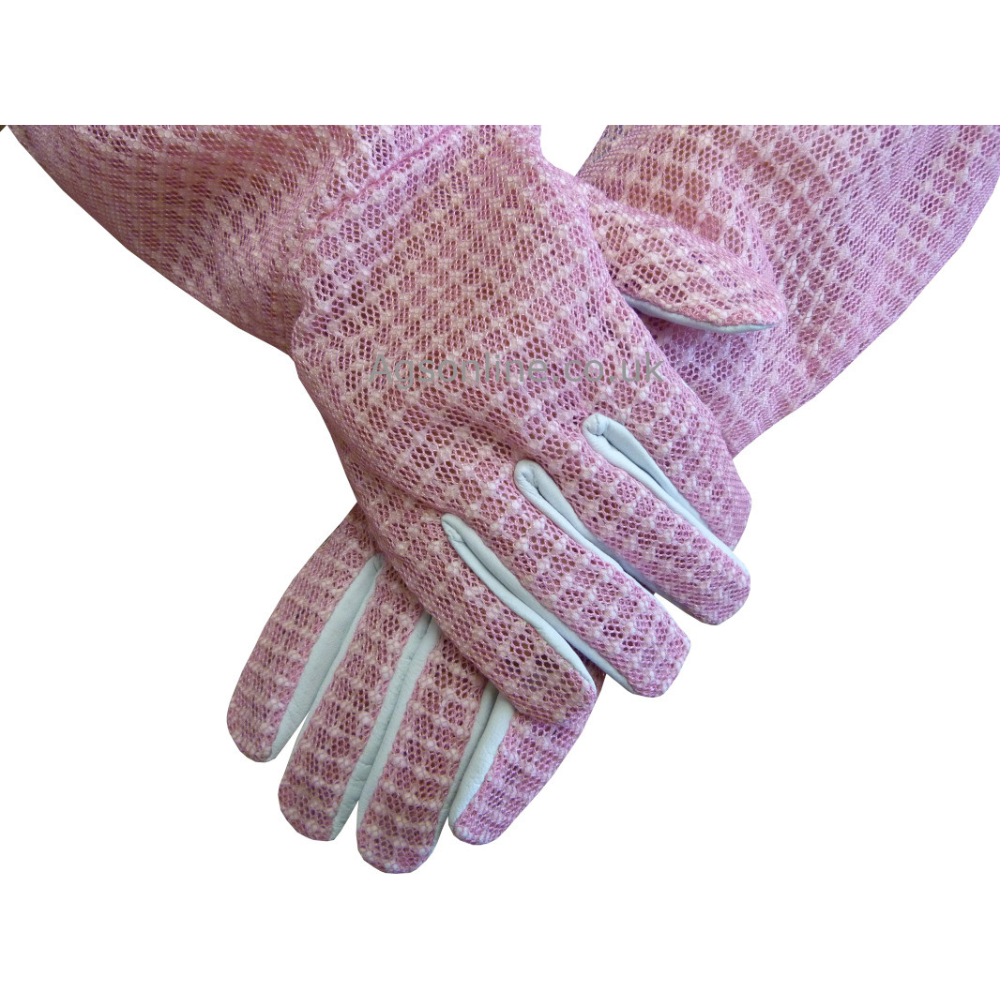 Pink 3 layer gloves
