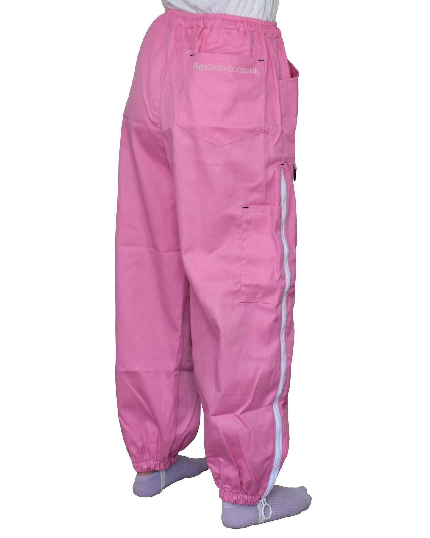 Pink Cotton Beekeeping Trousers | Protective Trousers for Beekeepers