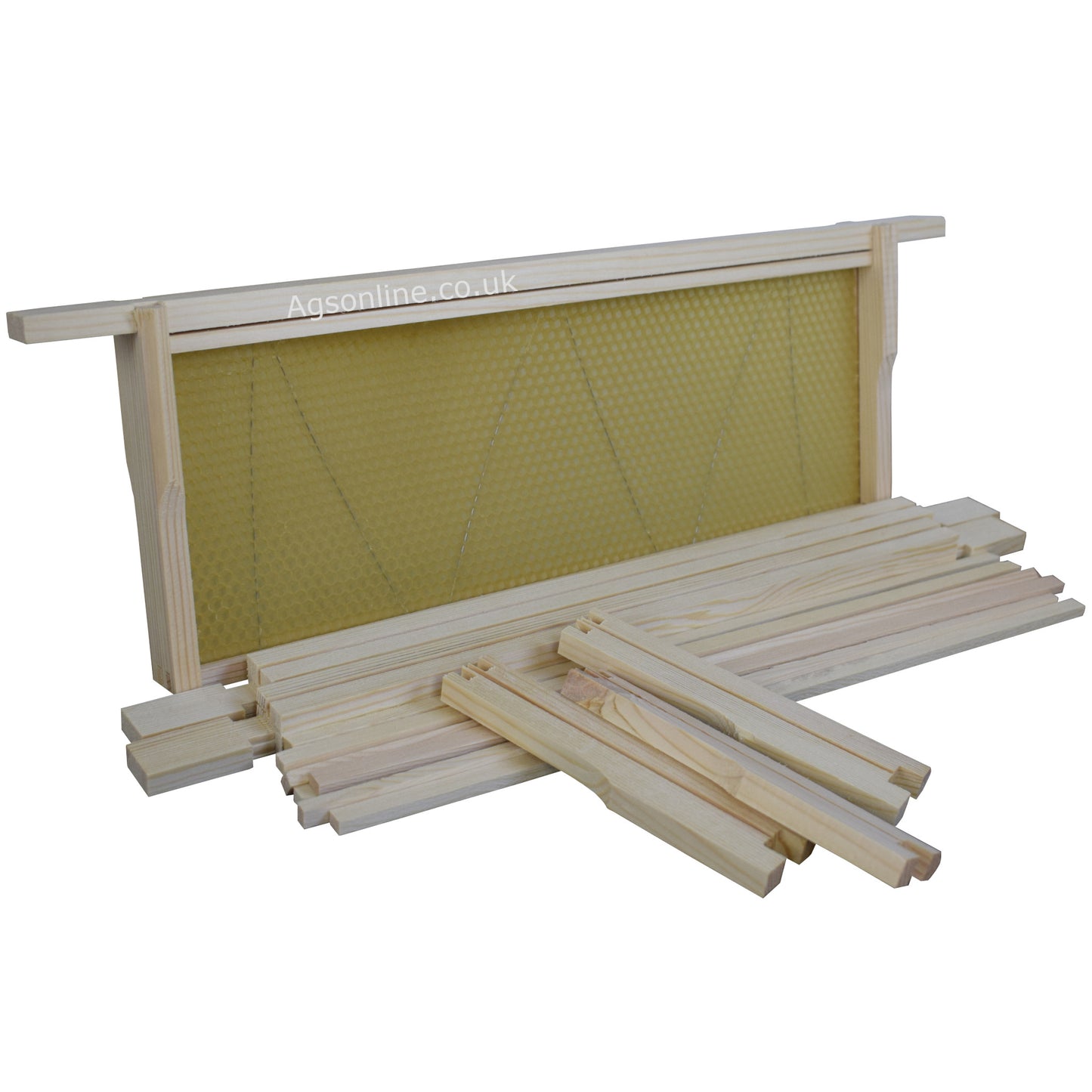 Bee Hive Cedar National Beehive Kit with Wired Wax