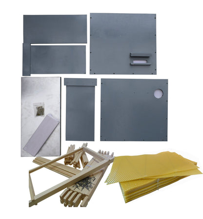 Bee hive swarm trap Kit Wired Wax and Frames - 5 frame box