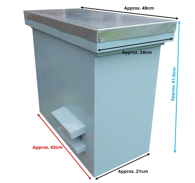 Bee hive swarm trap Kit Wired Wax and Frames - 5 frame box