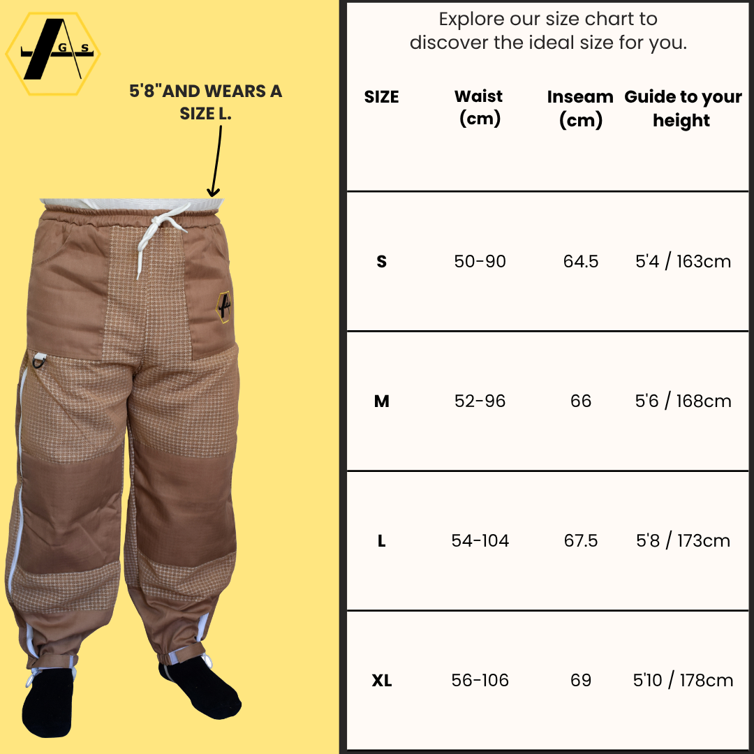 Pink 3 Layer Ventilated Beekeeping Trousers | Mesh Beekeeping Clothing