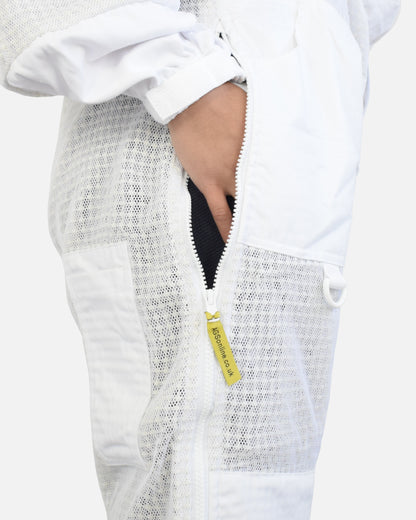 PRO Series White 3-Layer Ventilated Beekeeping Suit