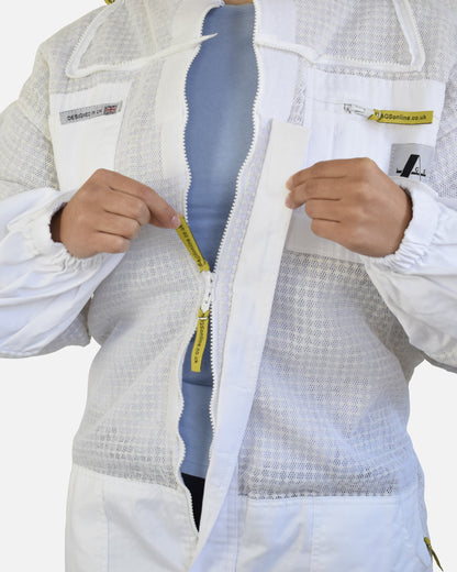 PRO Series White 3-Layer Ventilated Beekeeping Suit