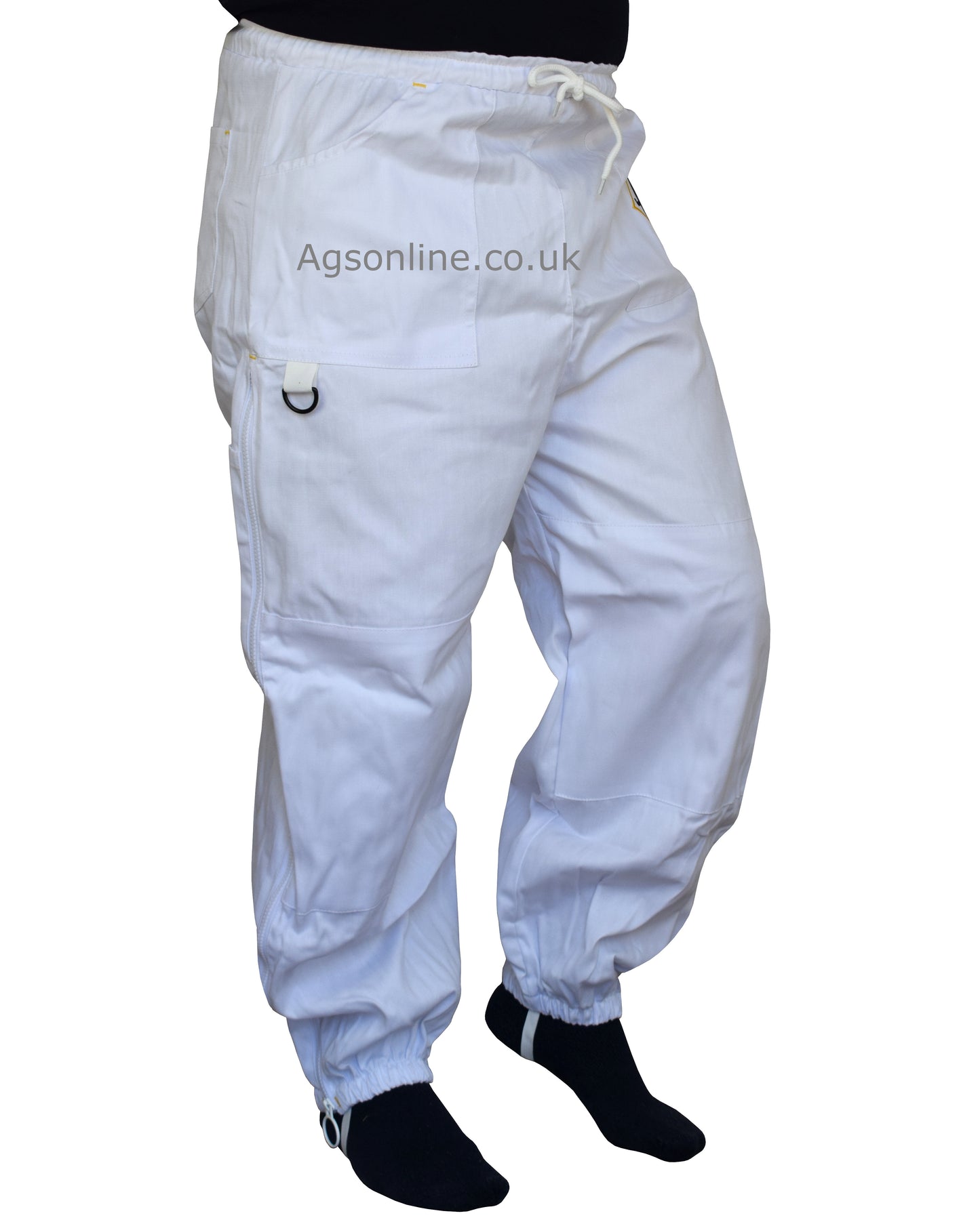 White Cotton Beekeeping Trousers | Protective Trousers for Beekeepers