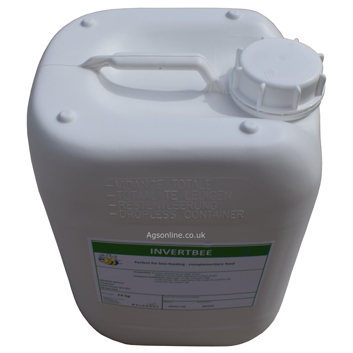 Invertbee Syrup 14kg / 10L – Ready-to-Use Liquid Bee Feed | Spring Bee Syrup