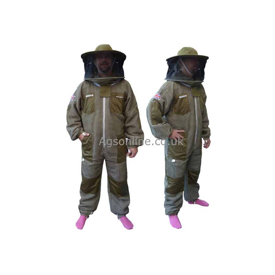 Green 3 layer round hat suit