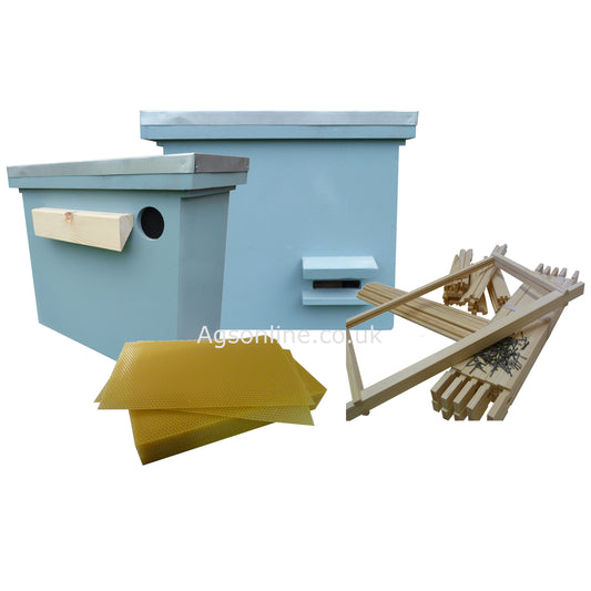 Bee hive swarm trap Kit Wax and Frames - 5 frame box